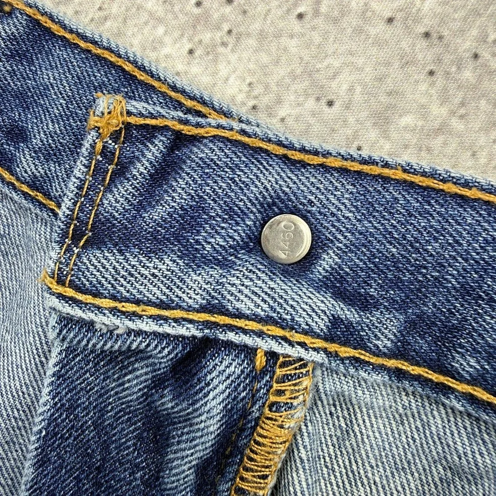Levis 505 Regular Fit Mens Jeans‎ Blue Straight Leg Denim 40x30